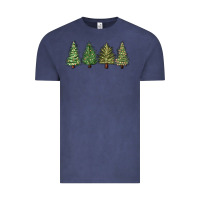 Vintage Denim christmas trees Vintage Tee - MaliasSmallBusiness