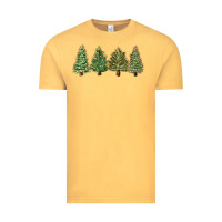 Vintage Mustard christmas trees Vintage Tee - MaliasSmallBusiness