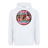 White nurse round earrings Heavyweight Hoodie - BundleAndBundleShop