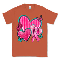 Copper Breast Cancer Hearts Classic Tee - texasbilliewilder