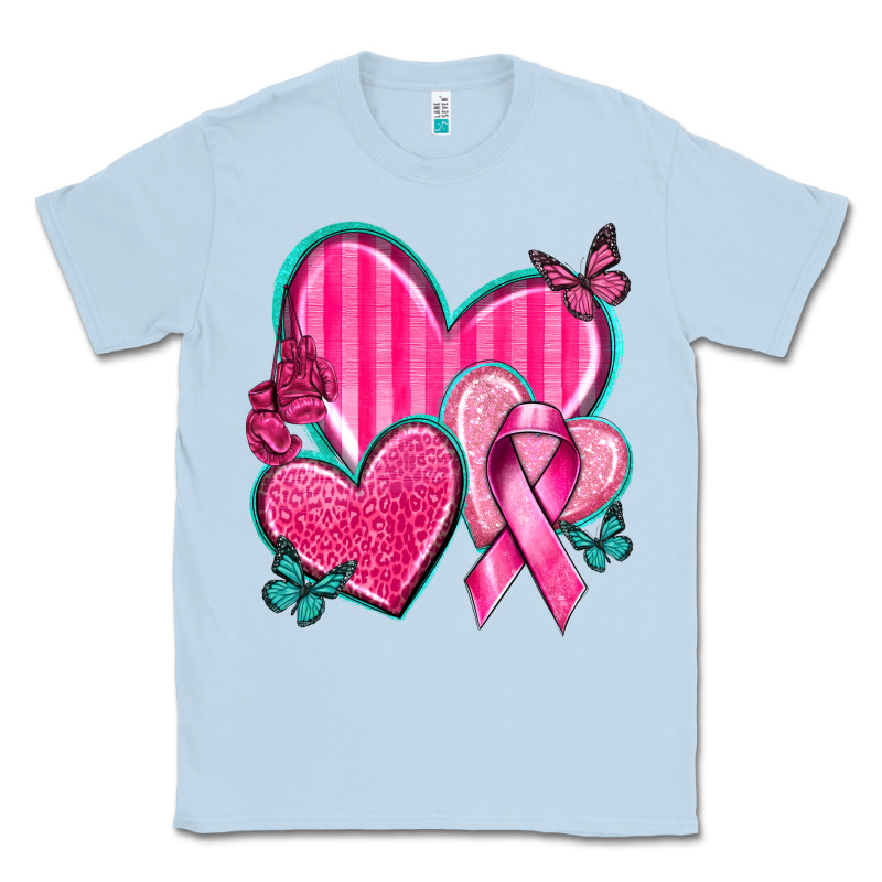 Breast Cancer Hearts Classic Tee by texasbilliewilder | Teevron
