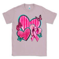 Lilac Breast Cancer Hearts Classic Tee - texasbilliewilder