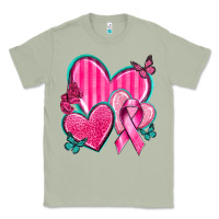 Matcha Breast Cancer Hearts Classic Tee - texasbilliewilder