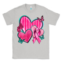 Moon Dust Breast Cancer Hearts Classic Tee - texasbilliewilder