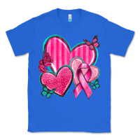 True Royal Breast Cancer Hearts Classic Tee - texasbilliewilder