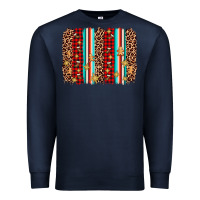 Navy christmas socks cookie leopard brushstroke Premium Sweatshirt - AdoDesignShop