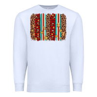 White christmas socks cookie leopard brushstroke Premium Sweatshirt - AdoDesignShop