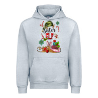 Heather Grey sister elf Urban Hoodie - MaliasSmallBusiness