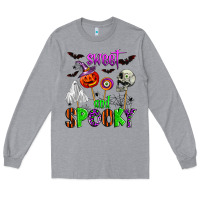 Heather Grey sweet and spooky Long Sleeve Tee - Zillion Design Studio