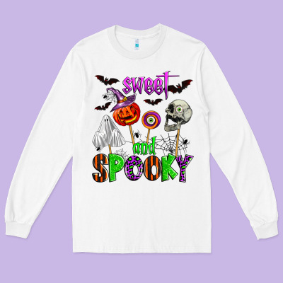 Sweet And Spooky Long Sleeve Tee Designed By Zillion Design Studio