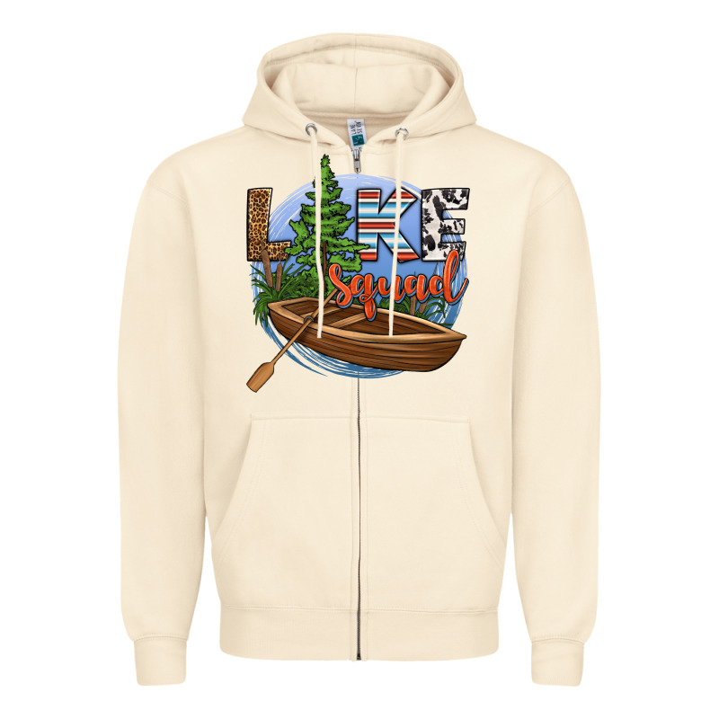 Lake Squad Zipper Hoodie by HRA Design Shop | Teevron