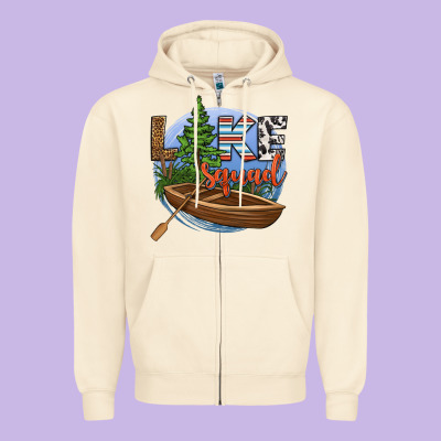 Lake Squad Zipper Hoodie Designed By Hra Design Shop