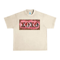 Sandshell Xoxo cowhide and leopard Urban Heavy Tee - RanaPortraitStore