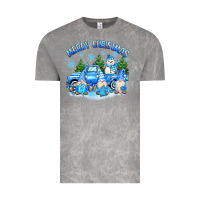 Cloud Rock merry christmas snowman gnomes truck Vintage Tee - MaliasSmallBusiness