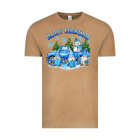 Vintage Camel merry christmas snowman gnomes truck Vintage Tee - MaliasSmallBusiness