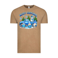 Vintage Coffee merry christmas snowman gnomes truck Vintage Tee - MaliasSmallBusiness