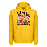 Lemon Happy Hallothanksmas Pigs Premium Hoodie - NancyCooperArtShop