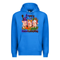 True Royal Happy Hallothanksmas Pigs Premium Hoodie - NancyCooperArtShop