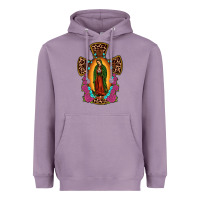 Lavender our lady of guadalupe cross Heavyweight Hoodie - JahusDesignShop