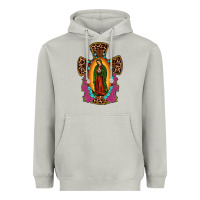 Our Lady Of Guadalupe Cross Heavyweight Hoodie | Teevron