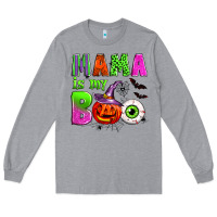 Heather Grey mama is my boo Long Sleeve Tee - Zillion Design Studio