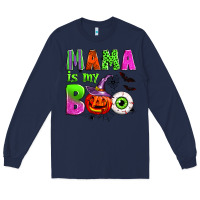 Navy mama is my boo Long Sleeve Tee - Zillion Design Studio
