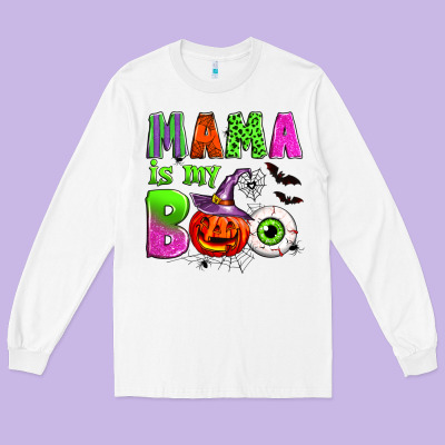 Mama Is My Boo Long Sleeve Tee Designed By Zillion Design Studio