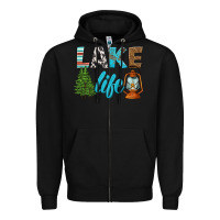 Black lake life Zipper Hoodie - HRA Design Shop