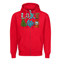 Red lake life Zipper Hoodie - HRA Design Shop
