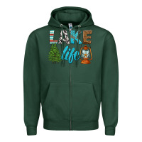 Sports Green lake life Zipper Hoodie - HRA Design Shop