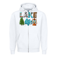 White lake life Zipper Hoodie - HRA Design Shop