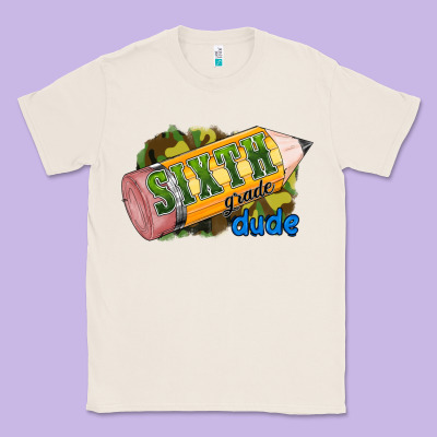 Sixth Grade Dude Classic Tee Designed By Ranaportraitstore