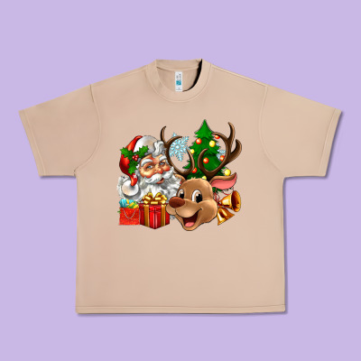 Urban Heavy Tee santa and reindeer