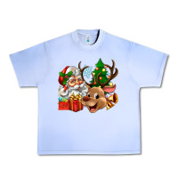 Grape Ice santa and reindeer Urban Heavy Tee - Zillion Design Studio