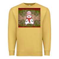 Antique Gold Christmas snowman Premium Sweatshirt - AdoDesignShop
