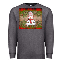 Charcoal Heather Christmas snowman Premium Sweatshirt - AdoDesignShop