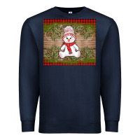 Navy Christmas snowman Premium Sweatshirt - AdoDesignShop