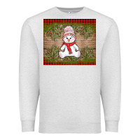 Oatmeal Heather Christmas snowman Premium Sweatshirt - AdoDesignShop