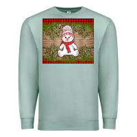 Seafoam Christmas snowman Premium Sweatshirt - AdoDesignShop