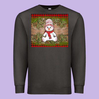 Christmas Snowman Premium Sweatshirt Designed By Adodesignshop
