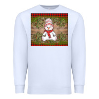 White Christmas snowman Premium Sweatshirt - AdoDesignShop