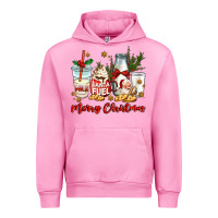 Fuchsia Pink santa fuel merry christmas Urban Hoodie - MaliasSmallBusiness