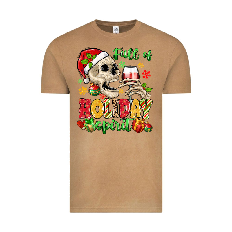 Full Of Holiday Spirit Vintage Tee by MaliasSmallBusiness | Teevron