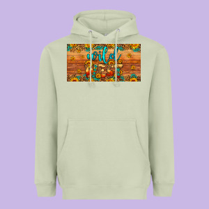 Wild West License Plate Heavyweight Hoodie Designed By Artiststas
