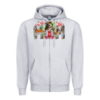 Heather Grey mom gnomes Zipper Hoodie - RacoonDesign