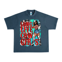 Midnight Navy long live cowgirls Urban Heavy Tee - texasbilliewilder
