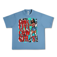 Pebble Blue long live cowgirls Urban Heavy Tee - texasbilliewilder
