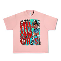 Salmon long live cowgirls Urban Heavy Tee - texasbilliewilder