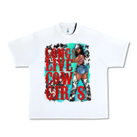 White long live cowgirls Urban Heavy Tee - texasbilliewilder