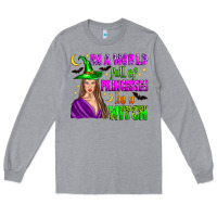Heather Grey in a world full of princesses be a witch Long Sleeve Tee - Zillion Design Studio